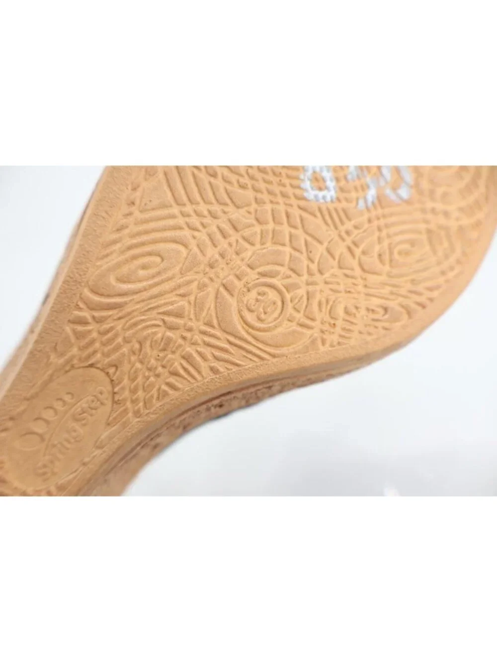 Spring Step Womens Topaz Sandal Women's Size 39 8 Black Leather Lasercut Slide